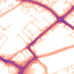 Daytime road noise heatmap for HP20 1EJ