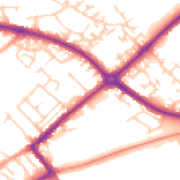 Daytime road noise heatmap for HP20 1EN