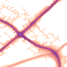 Daytime road noise heatmap for HP20 1EP
