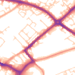 Daytime road noise heatmap for HP20 1EQ