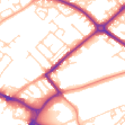 Daytime road noise heatmap for HP20 1ET