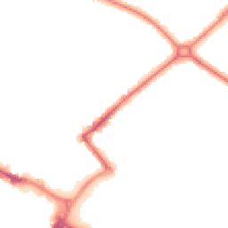 Night-time road noise heatmap for HP20 1ET