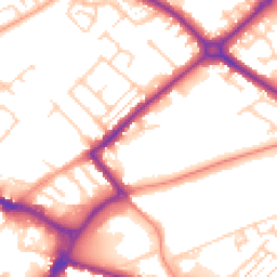 Daytime road noise heatmap for HP20 1EX