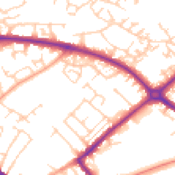 Daytime road noise heatmap for HP20 1HG