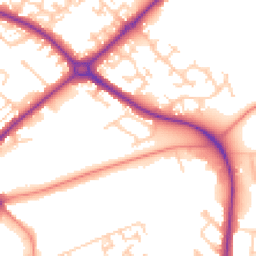 Daytime road noise heatmap for HP20 1HJ