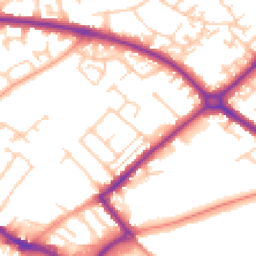Daytime road noise heatmap for HP20 1HT