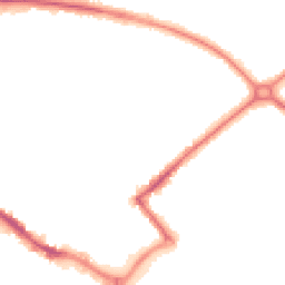 Night-time road noise heatmap for HP20 1HY