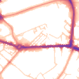 Daytime road noise heatmap for HP20 1LY