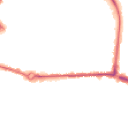 Night-time road noise heatmap for HP20 1LY