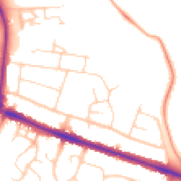 Daytime road noise heatmap for HP20 1QG