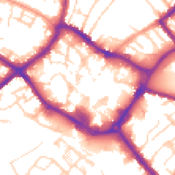 Daytime road noise heatmap for HP20 1TA