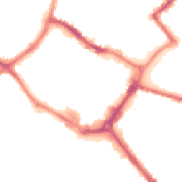 Night-time road noise heatmap for HP20 1TW