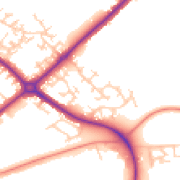 Daytime road noise heatmap for HP20 1XU