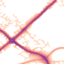 Daytime road noise heatmap for HP20 1XY