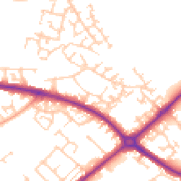 Daytime road noise heatmap for HP20 2BA