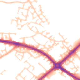 Daytime road noise heatmap for HP20 2BD