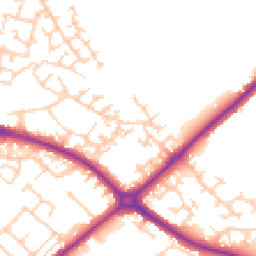 Daytime road noise heatmap for HP20 2BS