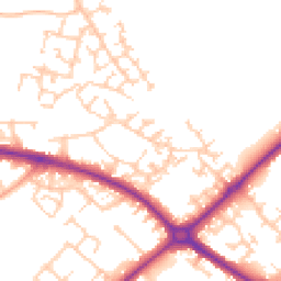 Daytime road noise heatmap for HP20 2BY