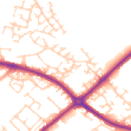 Daytime road noise heatmap for HP20 2DR