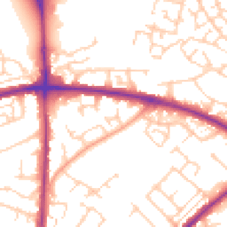Daytime road noise heatmap for HP20 2EQ