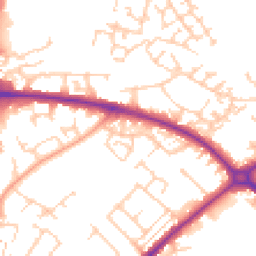 Daytime road noise heatmap for HP20 2EY