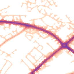 Daytime road noise heatmap for HP20 2HB
