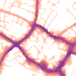 Daytime road noise heatmap for HP20 2JR