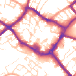 Daytime road noise heatmap for HP20 2PN