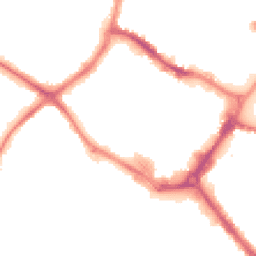 Night-time road noise heatmap for HP20 2QD