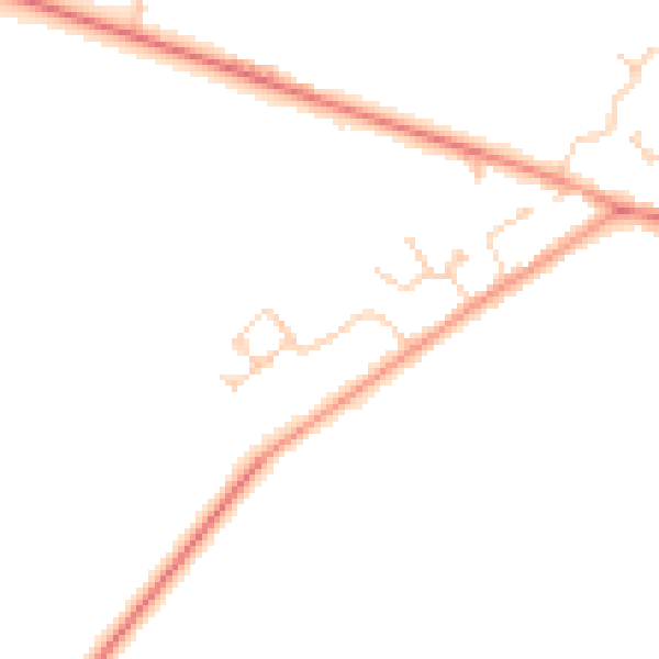 Daytime road noise heatmap for HP22 0AJ