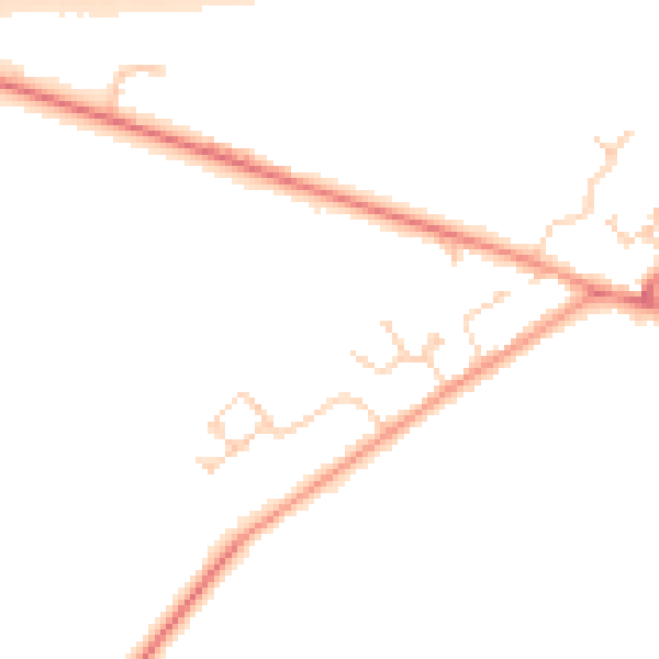Daytime road noise heatmap for HP22 0AX