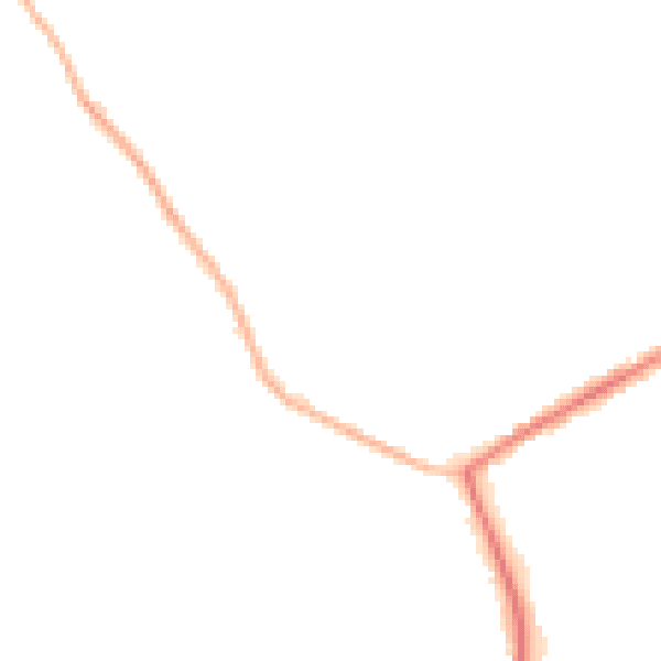 Night-time road noise heatmap for HP22 3AB