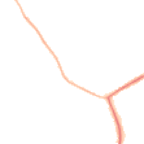 Night-time road noise heatmap for HP22 3AD