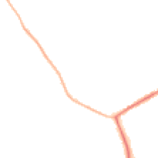 Night-time road noise heatmap for HP22 3AE