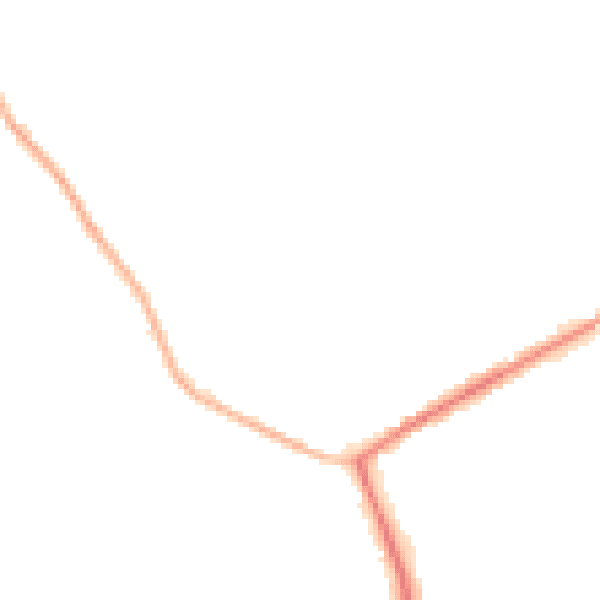 Night-time road noise heatmap for HP22 3AG