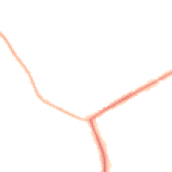 Night-time road noise heatmap for HP22 3AJ