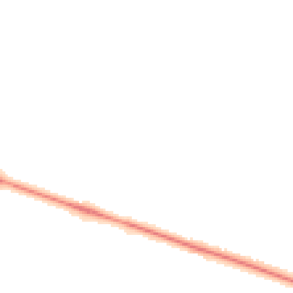 Night-time road noise heatmap for HP22 3AT