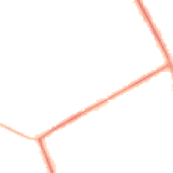 Night-time road noise heatmap for HP22 3BL