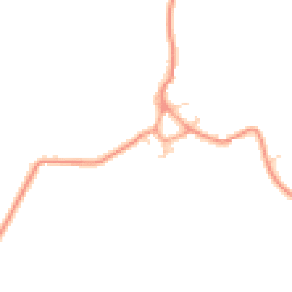 Daytime road noise heatmap for HP22 4EQ
