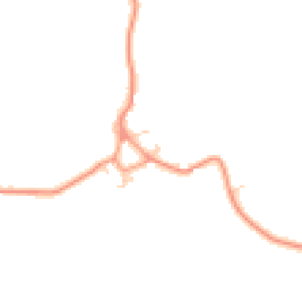 Daytime road noise heatmap for HP22 4FA