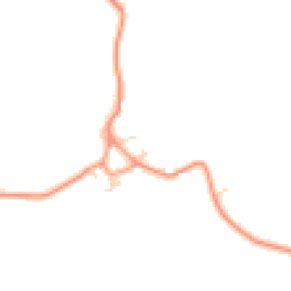 Daytime road noise heatmap for HP22 4FB