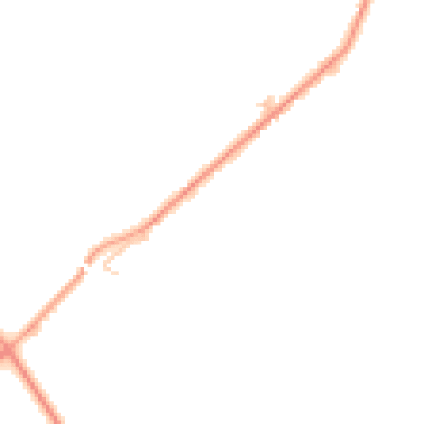 Daytime road noise heatmap for HP22 4FT