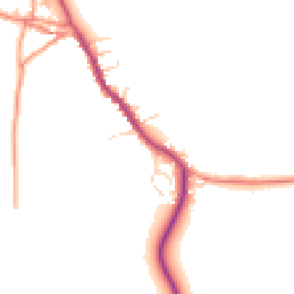 Daytime road noise heatmap for HP22 4JU