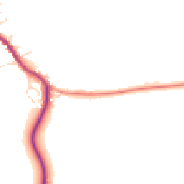 Daytime road noise heatmap for HP22 4LG