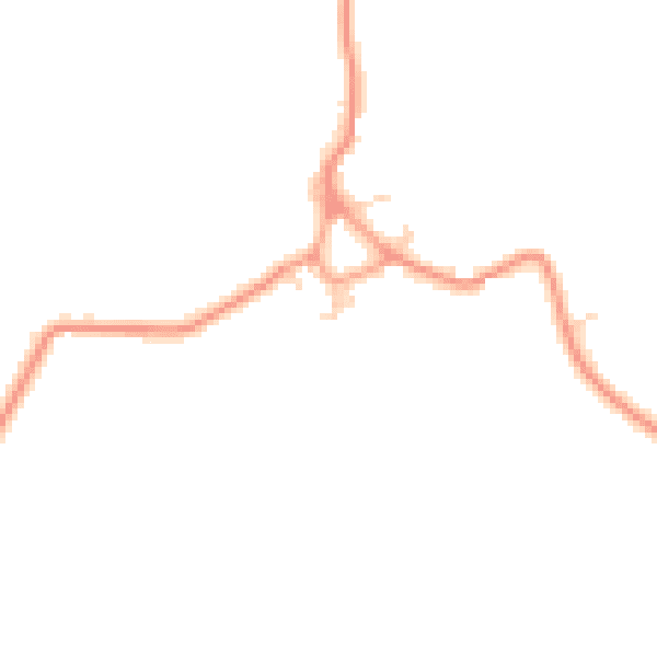 Daytime road noise heatmap for HP22 4LP
