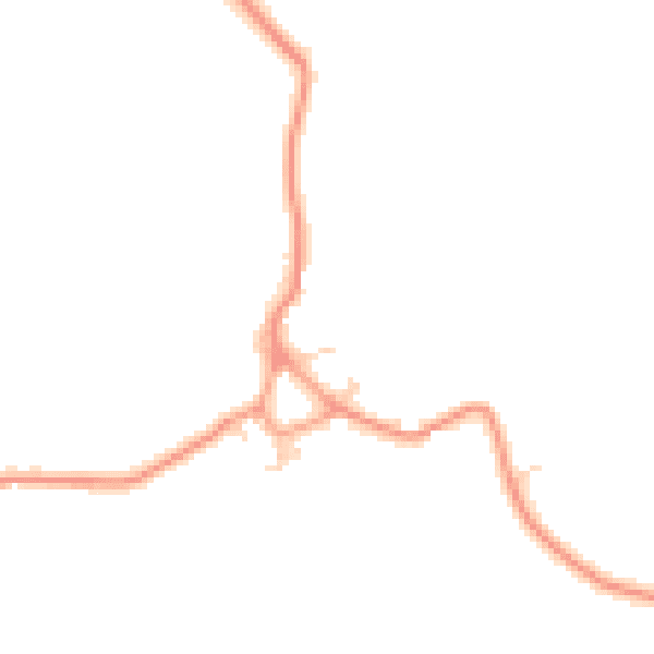 Daytime road noise heatmap for HP22 4LQ