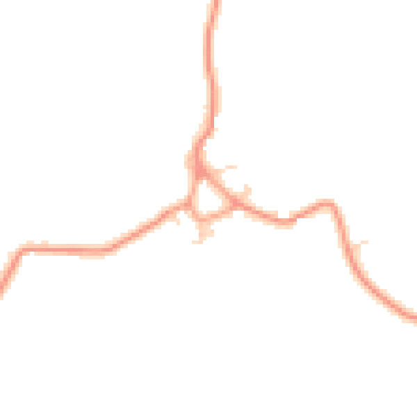 Daytime road noise heatmap for HP22 4LX