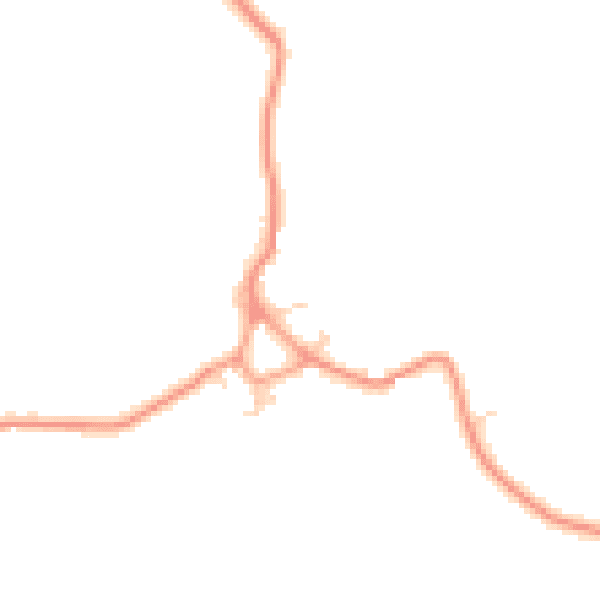 Daytime road noise heatmap for HP22 4LZ
