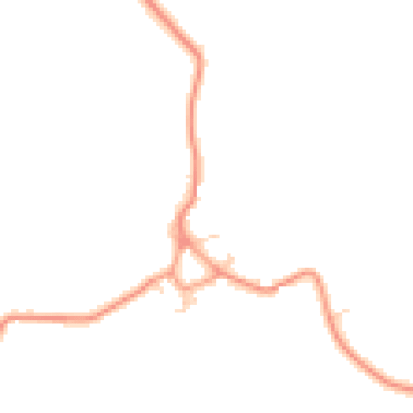 Daytime road noise heatmap for HP22 4NA