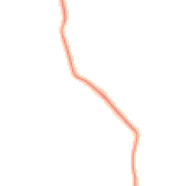 Daytime road noise heatmap for HP22 4ND
